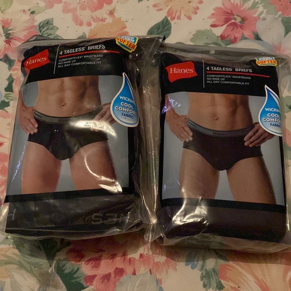 Men’s Underwear Lot Of Two Hanes Brief Packs - Picture 1 of 2